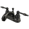 Kingston Water Onyx Black Nickel finish Centerset Bathroom Sink Faucet NB2600KL