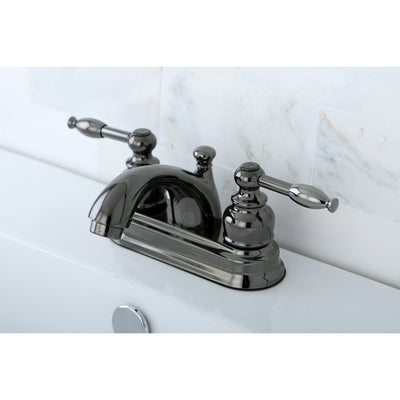 Kingston Water Onyx Black Nickel finish Centerset Bathroom Sink Faucet NB2600KL