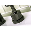 Kingston Water Onyx Black Nickel finish Widespread Bathroom Faucet NS2960DKL