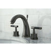 Kingston Water Onyx Black Nickel finish Widespread Bathroom Faucet NS2960DKL