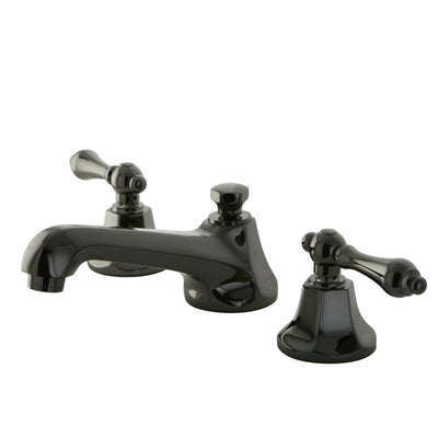 Kingston Water Onyx Black Nickel finish Widespread Bathroom Sink Faucet NS4460AL