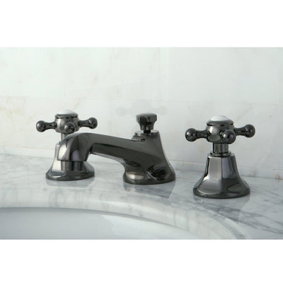 Kingston Water Onyx Black Nickel finish Widespread Bathroom Sink Faucet NS4460BX