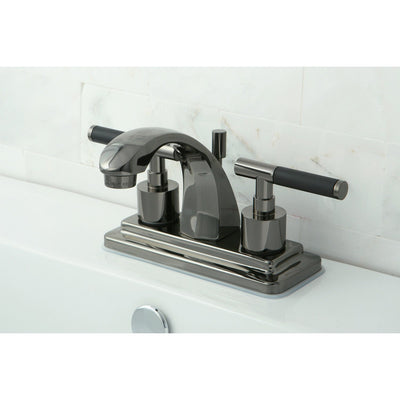 Kingston Water Onyx Black Nickel finish Centerset Bathroom Sink Faucet NS4640DKL