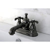 Kingston Water Onyx Black Nickel finish Centerset Bathroom Sink Faucet NS7000TX