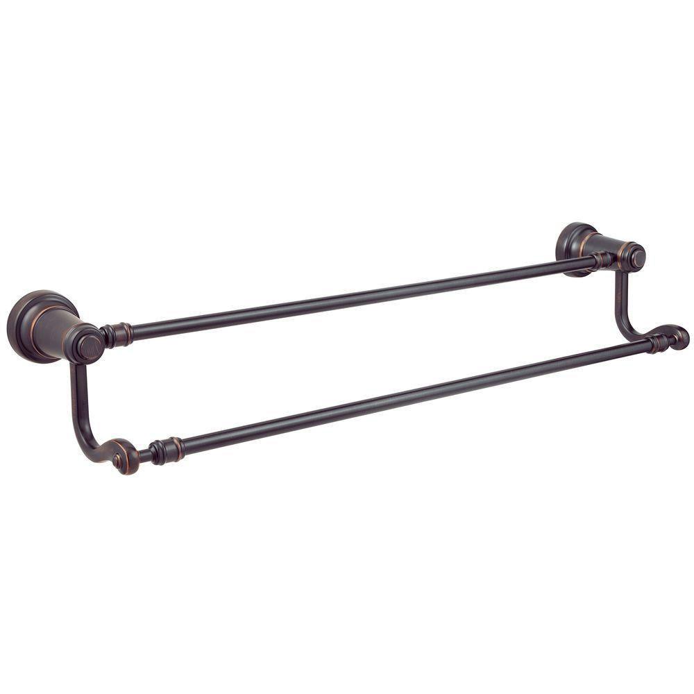 Price Pfister Ashfield 24 inch Double Towel Bar in Tuscan Bronze 296557