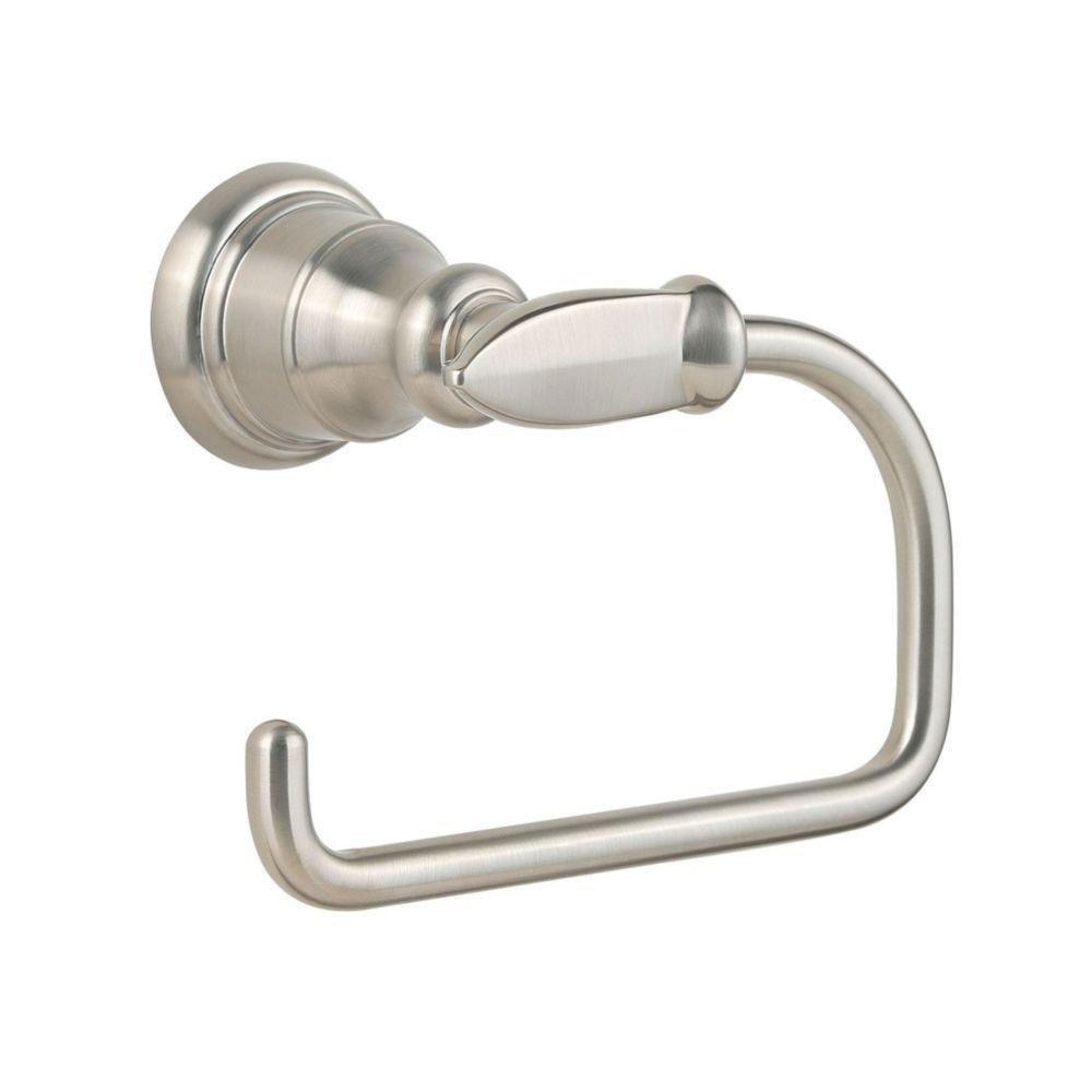 Price Pfister Avalon Single Post Toilet Paper Holder in Brushed Nickel 394297