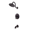 Price Pfister Saxton 1-Handle Tub and Shower Faucet Trim Kit in Tuscan Bronze (Valve Not Included) 460988