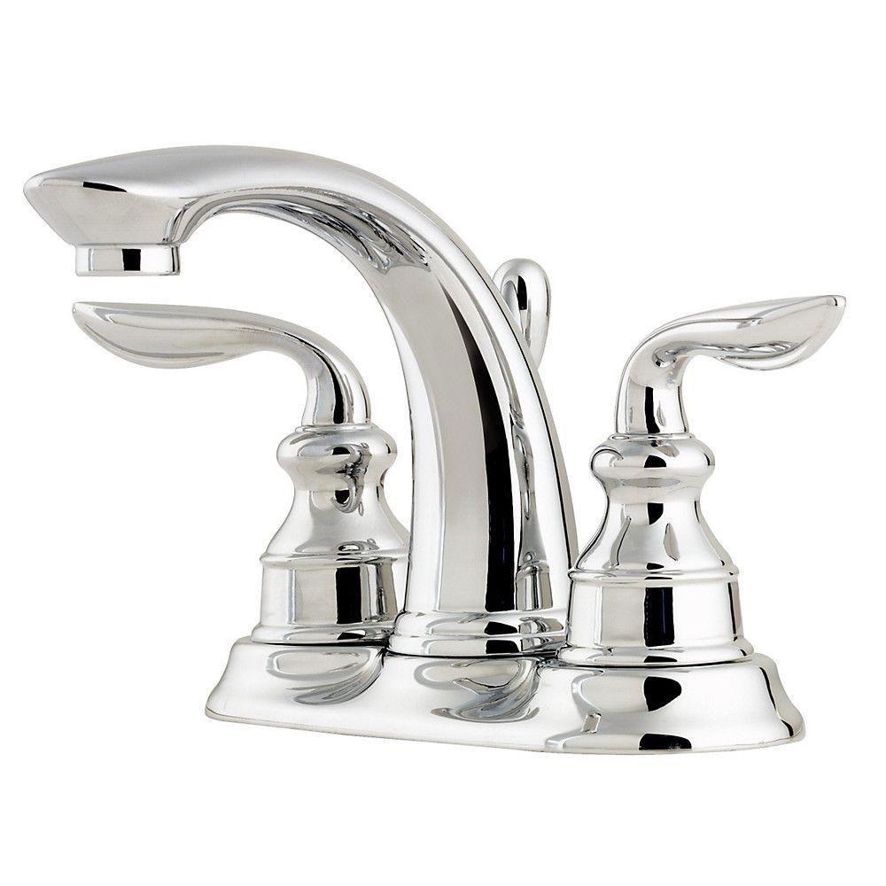 Price Pfister Avalon 4 inch Centerset 2-Handle Bathroom Faucet in Polished Chrome 475828