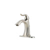 Price Pfister Santiago Single Control 4 inch Centerset 1-Handle Bathroom Faucet in Brushed Nickel 475843