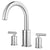 Price Pfister Contempra 2-Handle High-Arc Deck Mount Roman Tub Faucet Trim Kit in Polished Chrome (Valve Not Included) 674012