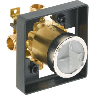 Delta Venetian Bronze Dryden Angular Modern 14 Series Digital Display Temp2O Square Shower Valve Control INCLUDES Single Handle and Valve without Stops D1633V