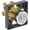 Delta Vero Champagne Bronze Square Two Control Tub and Shower with Valve D379V