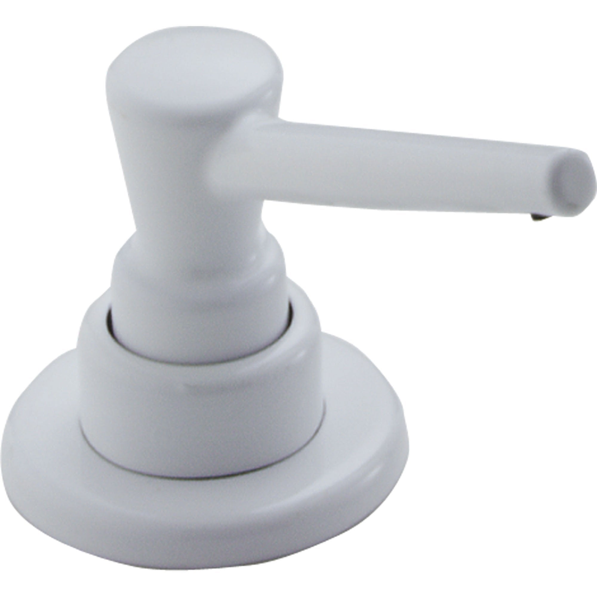 Delta Classic Deck Mount White Finish Soap and Lotion Dispenser 208181