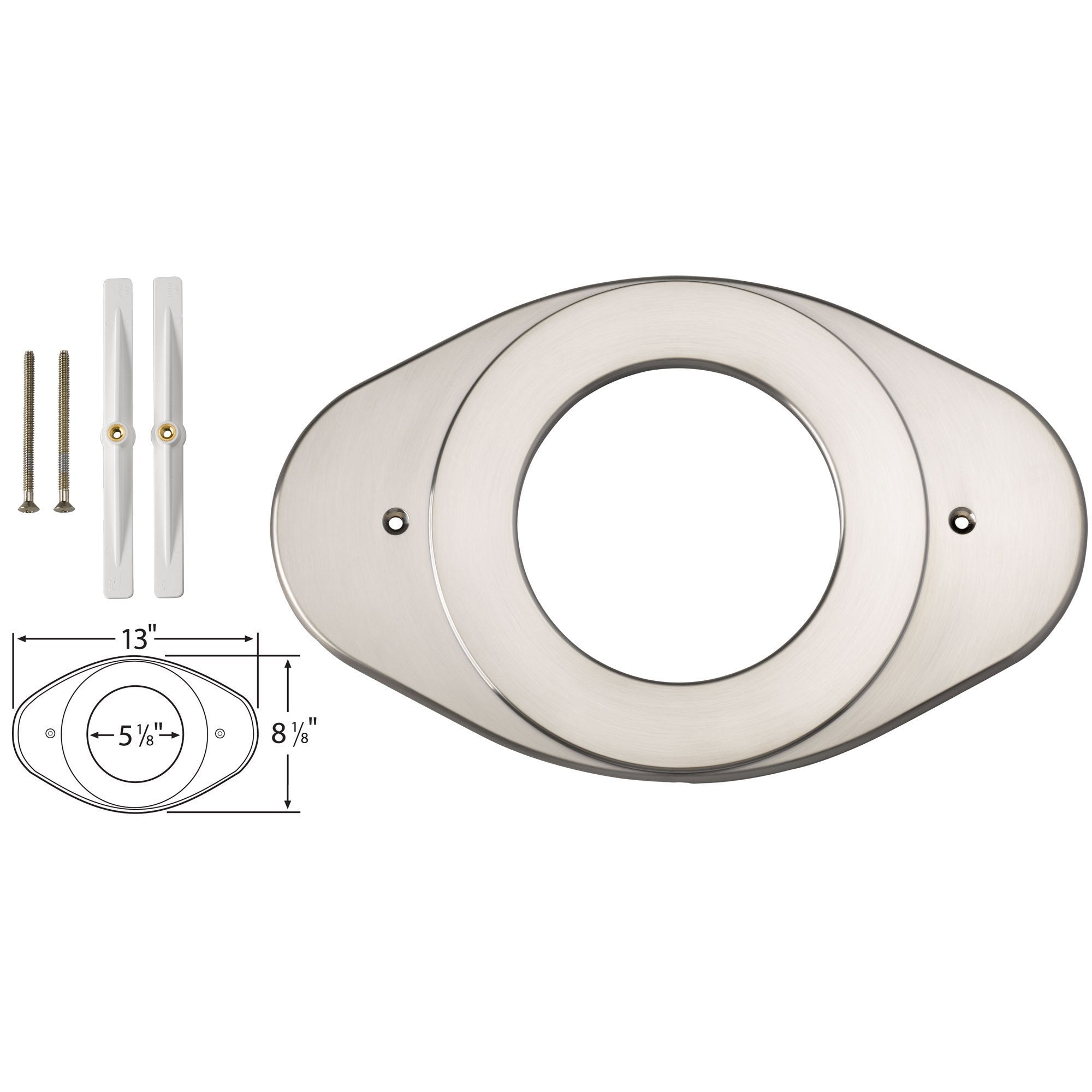 Delta Stainless Steel Finish Shower Valve Renovation Cover Plate 528570