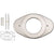 Delta Stainless Steel Finish Shower Valve Renovation Cover Plate 528570