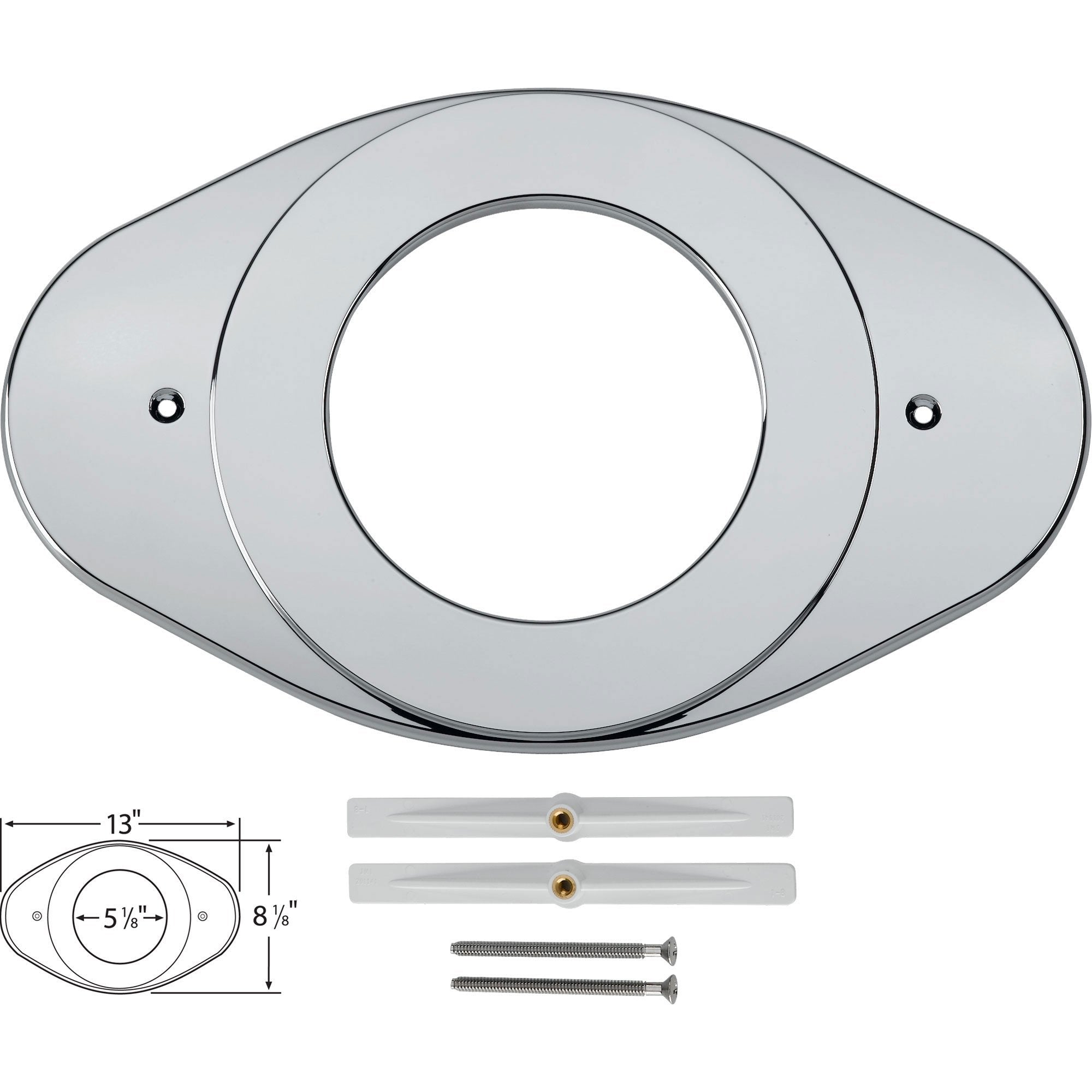 Delta Shower Valve Renovation Cover Plate in Chrome 162057