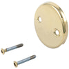 Delta Polished Brass Finish Overflow Plate and Screws DRP31556PB