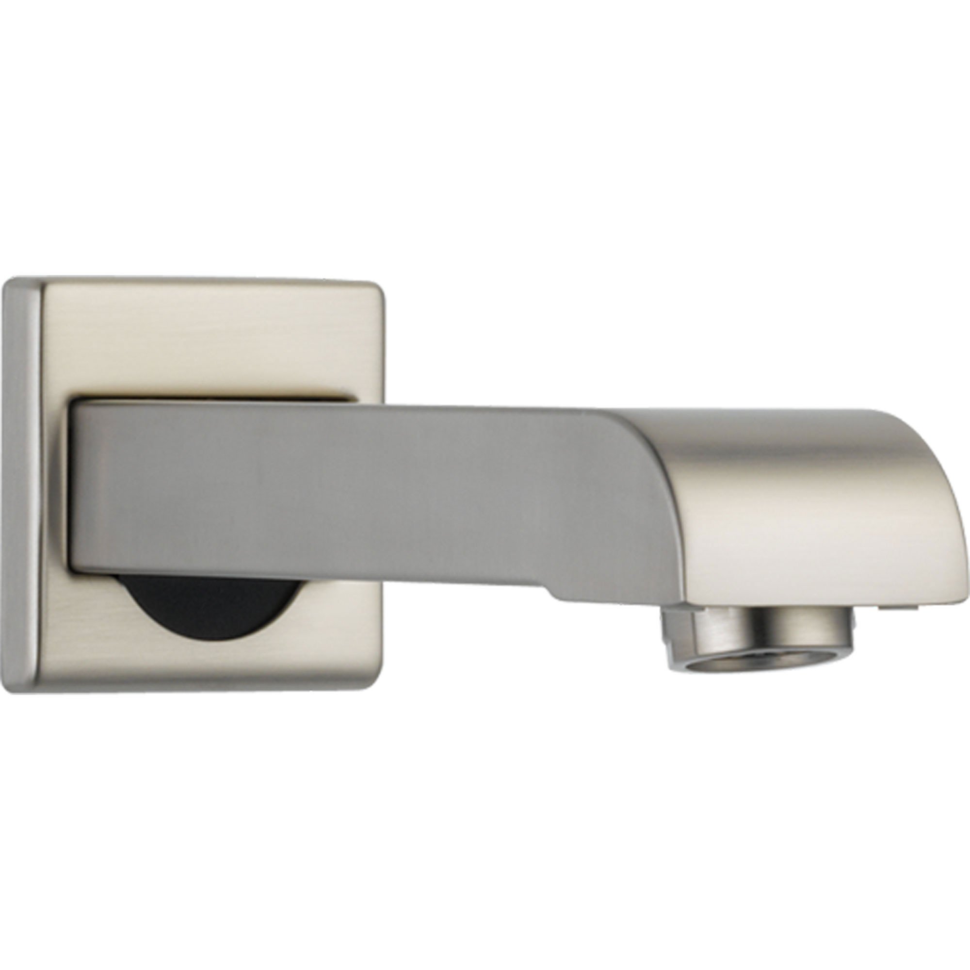 Delta Arzo Stainless Steel Finish Modern 7" Metal Non-Diverter Tub Spout 588645