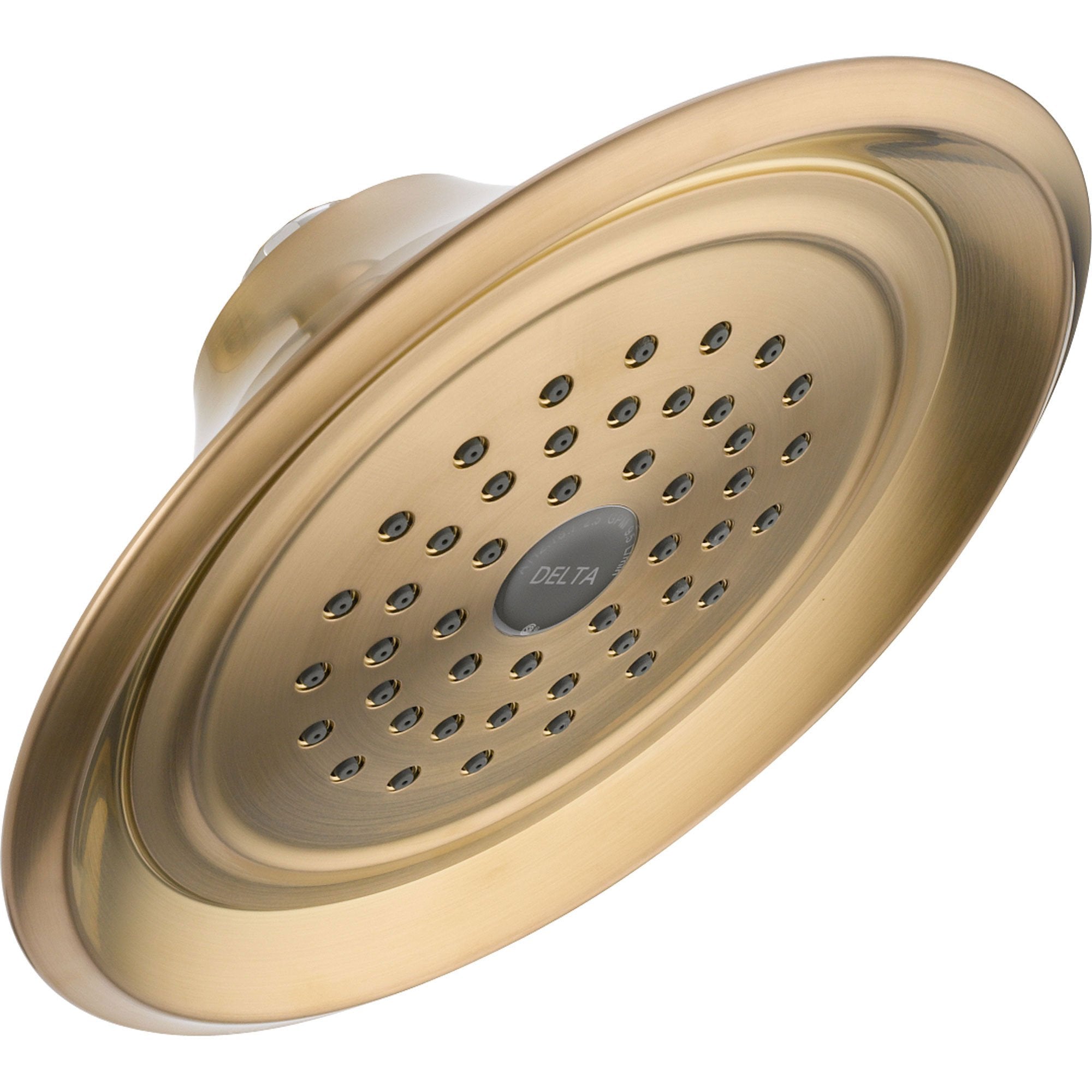 Delta Innovations 1-Setting Champagne Bronze 2.5 GPM Raincan Showerhead 573014