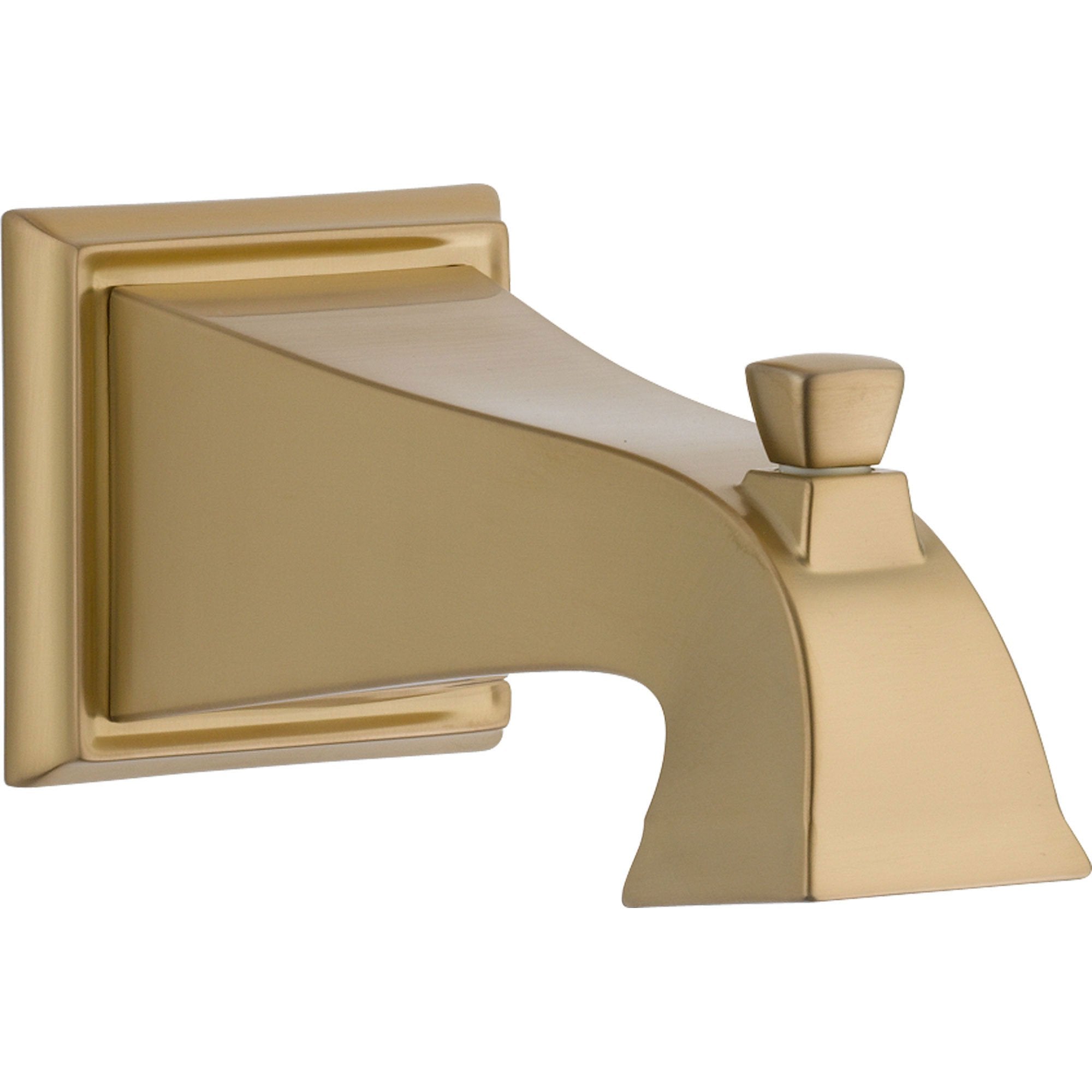 Delta Dryden Modern 7.5" Champagne Bronze Pull-Up Diverter Tub Spout 563309