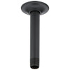 Delta Matte Black Finish 6" Ceiling Mount Shower Arm & Flange DRP61058BL