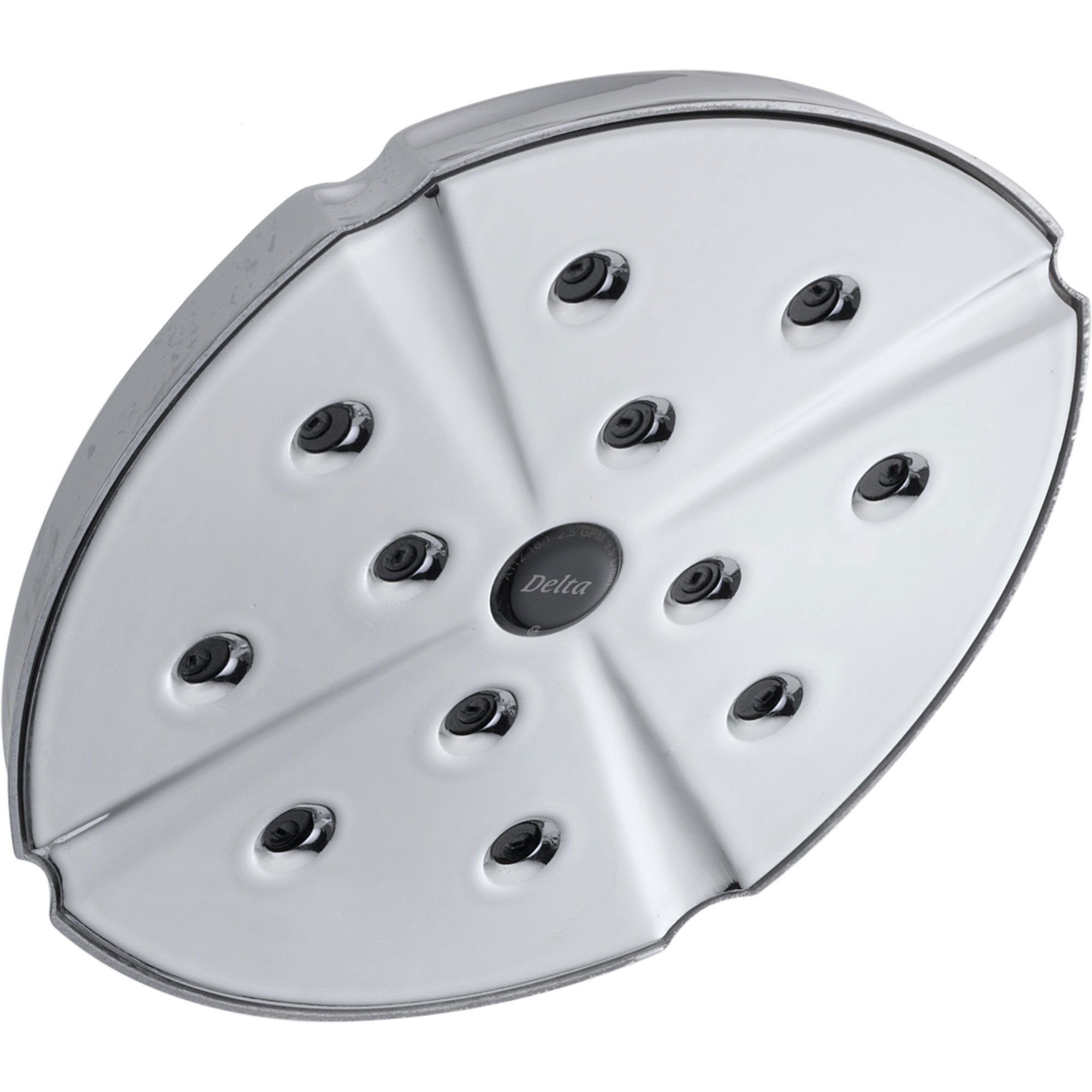 Delta Addison 1-Spray Modern Raincan Showerhead in Chrome with H2Okinetic 476371