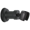 Delta Matte Black Finish Adjustable Wall Mount Bracket for Hand Shower DRP61294BL