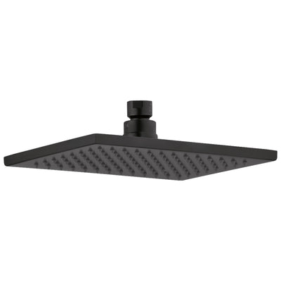 Delta Matte Black Finish Single Setting Overhead Large Rain Shower Head DRP62955BL