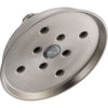 Delta 1-Spray 6-1/2 in. Stainless Steel Finish Rain H2Okinetic Showerhead 571823