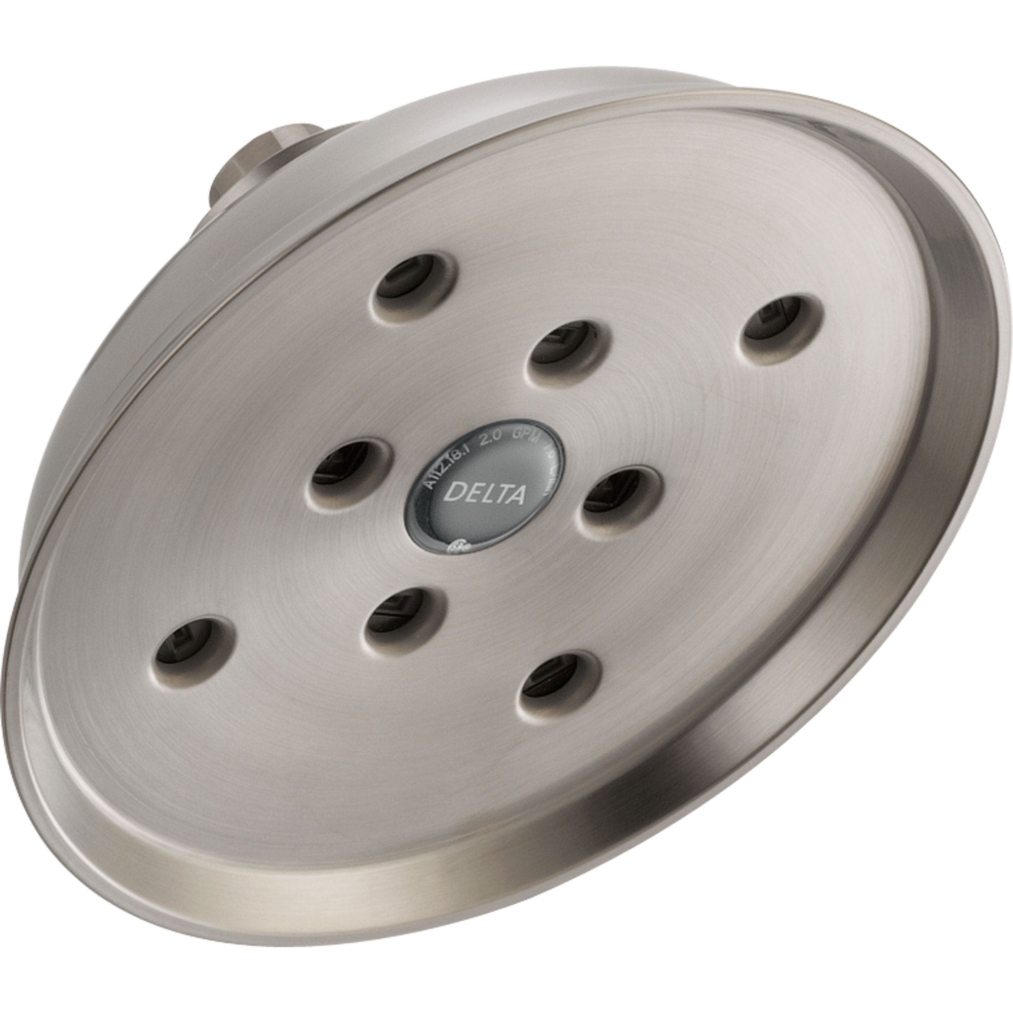 Delta 1-Spray 6-1/2 in. Stainless Steel Finish Rain H2Okinetic Showerhead 571823