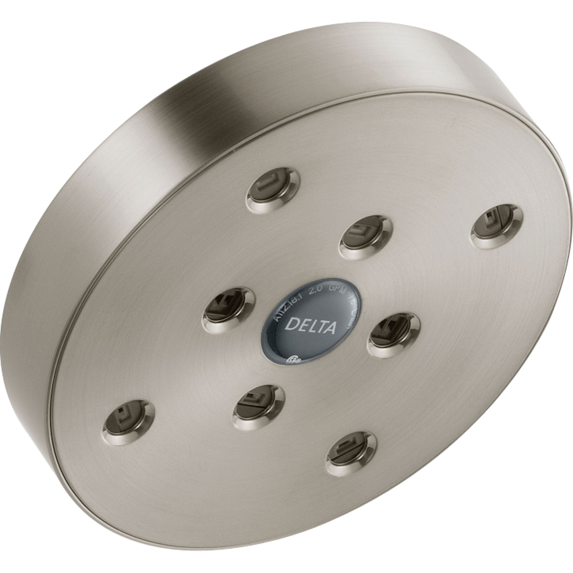 Delta 1-Spray Stainless Steel Finish 5-1/2 in. H2Okinetic Shower Head 571848