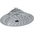 Delta 1-Spray 9-3/8 inch Chrome Finish Large Rain Showerhead 584302