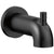 Delta Trinsic Matte Black Finish Pull-Up Diverter Tub Spout DRP73371BL