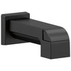 Delta Ara Matte Black Finish Pull-Up Diverter Tub Spout DRP75435BL