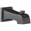 Delta Ashlyn Collection Venetian Bronze Finish Modern Wall Mount Non Diverter Tub Spout DRP77092RB