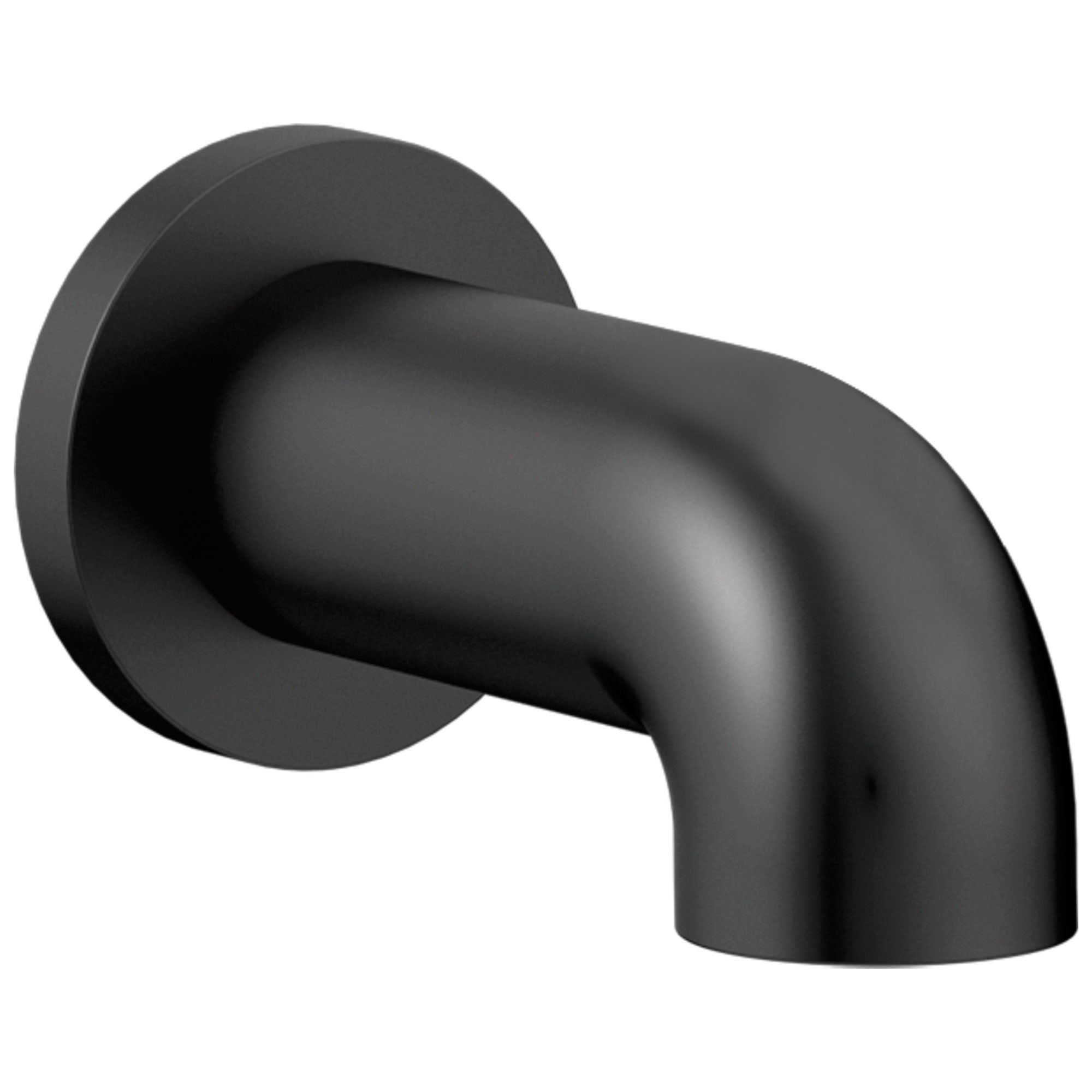 Delta Trinsic Matte Black Finish Non-Diverter Tub Spout DRP77350BL