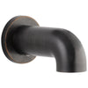 Delta Trinsic Collection Venetian Bronze Finish Modern Wall Mount Non Diverter Tub Spout DRP77350RB