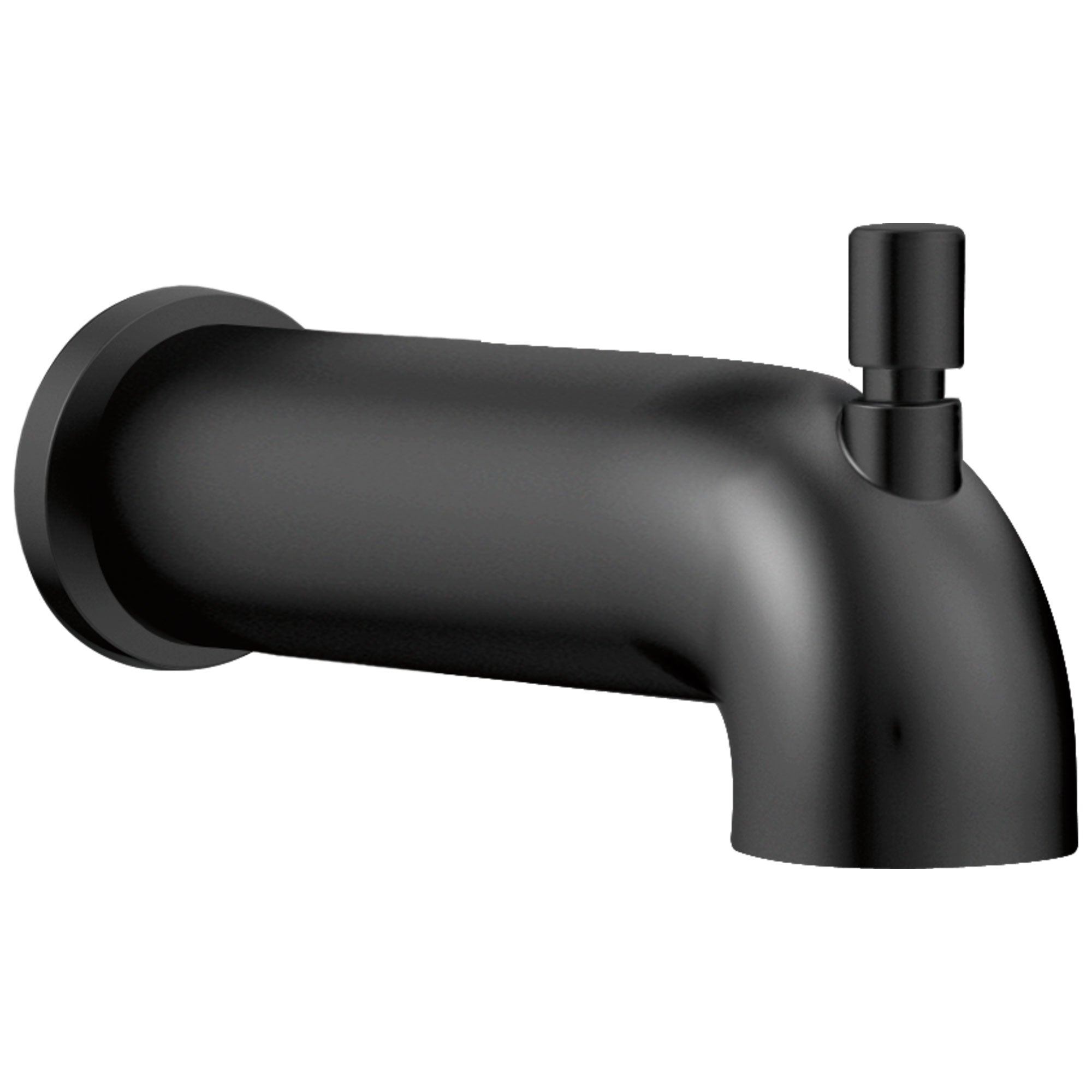 Delta Modern Matte Black Finish Push-Diverter Tub Spout DRP93273BL