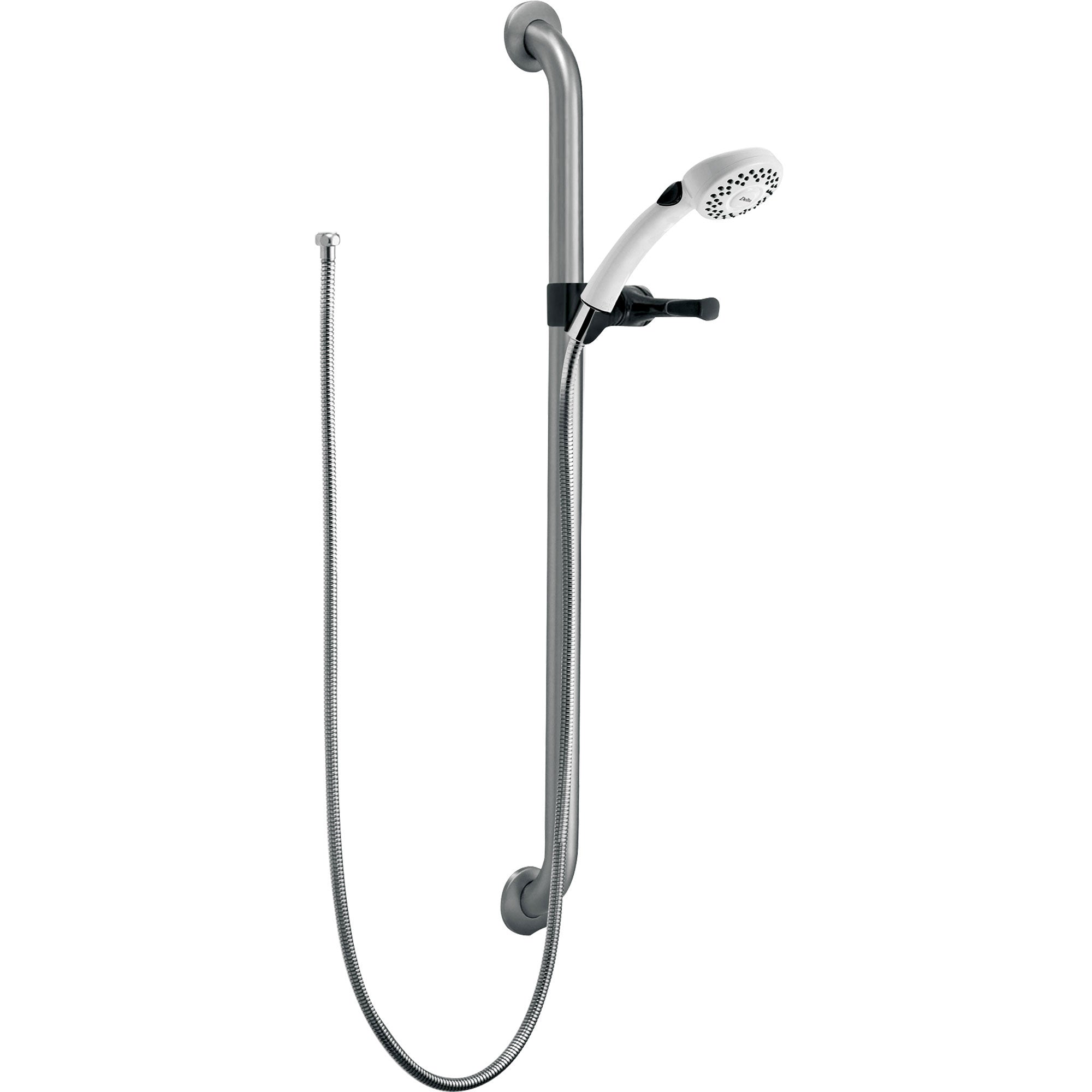 Delta Chrome 1-Spray Grab Bar with Hand Held Shower Head Sprayer 362589