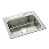 Sterling Southhaven Drop-In Stainless Steel 25 inch 4-Hole Single Bowl Kitchen Sink 663140