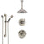 Delta Trinsic Stainless Steel Finish Shower System with Temp2O Control, Diverter, Ceiling Mount Showerhead, and Hand Shower with Grab Bar SS14002SS10