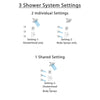 Delta Vero Chrome Finish Shower System with Temp2O Control Handle, 3-Setting Diverter, Showerhead, and 3 Body Sprays SS140111