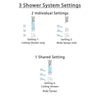 Delta Dryden Stainless Steel Finish Shower System with Temp2O Control, 3-Setting Diverter, Ceiling Mount Showerhead, and 3 Body Sprays SS14011SS5