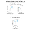 Delta Dryden Venetian Bronze Finish Shower System with Temp2O Control Handle, 3-Setting Diverter, Showerhead, and Hand Shower with Grab Bar SS1401RB1