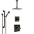 Delta Dryden Venetian Bronze Shower System with Temp2O Control, 3-Setting Diverter, Ceiling Mount Showerhead, and Hand Shower with Grab Bar SS1401RB2