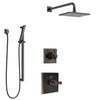 Delta Dryden Venetian Bronze Finish Shower System with Temp2O Control Handle, 3-Setting Diverter, Showerhead, and Hand Shower with Slidebar SS1401RB8