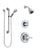 Delta Lahara Chrome Finish Shower System with Control Handle, 3-Setting Diverter, Showerhead, and Hand Shower with Grab Bar SS1423814