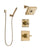 Delta Dryden Champagne Bronze Finish Shower System with Control Handle, 3-Setting Diverter, Showerhead, and Hand Shower with Wall Bracket SS142512CZ3