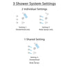 Delta Trinsic Stainless Steel Finish Shower System with Control Handle, 3-Setting Diverter, Showerhead, and 3 Body Sprays SS142591SS2