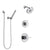 Delta Compel Chrome Finish Shower System with Control Handle, 3-Setting Diverter, Showerhead, and Hand Shower with Wall Bracket SS1426116